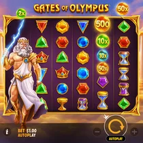 ZipCasino - Gates of Olympus Slot Game